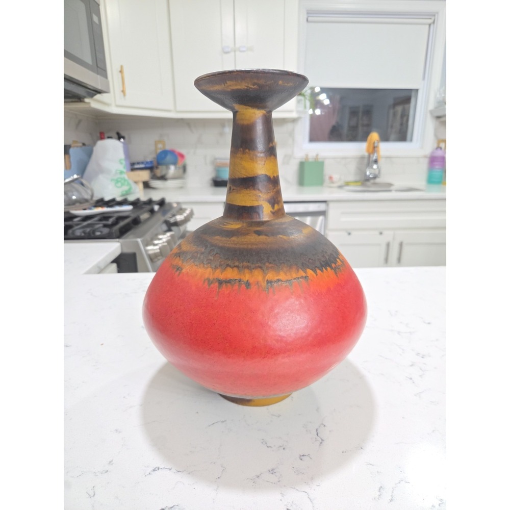 Mid-Century Alvino Bagni for Raymor Multicolor Italian Modernist Pottery